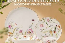 Real Gold Dinner Sets Made for Remarkable Tables
